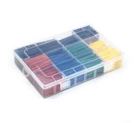 Kit de 530 tubos termorretráctiles de poliolefina retardante de llama, relación 2:1, varios tamaños, aislamiento eléctrico, 55C a 125C, aprobado por UL (B)