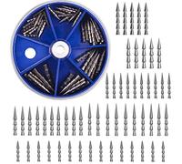 Kit de 55 Pesas de tungsteno para uñas, Gusano Loco, Peso de uñas, Aparejos de Pesca, plomos de lápiz para lubina, Aparejos Locos de Pesca