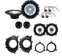 Kit de 6 altavoces Alpine SXE1750S + SXE1325S para Renault Clio IV de 2013 a 2021 + 4 soportes delanteros + traseros + 4 conectores
