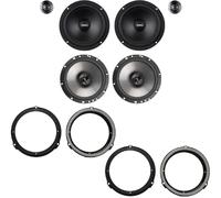Kit de 6 altavoces delanteros y traseros AXTON ATC165S + AE165 de 16,5 cm para Ford C-Max 2011-2019, Focus III 2011-2020, Grand C-Max 2011-2019 + 4 soportes