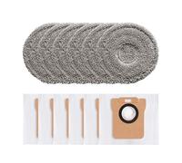 Kit De 6 Bolsas For Aspiradora Y Paño De Limpieza, Compatible Con Xiaomi X20 Plus, Dreame L10 Ultra Y 6 Almohadillas De Limpieza.