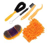 Kit de 6 cepillos de limpieza de bicicletas, accesorios de mantenimiento multiherramienta, se adapta a todas las bicicletas