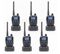 Kit de 6 emisoras de Radio portátiles PNI PMR R45 Pro 446MHz, 0.5W, 99 Canales programables, 16 PMR y 38 CTCSS y 104 Tonos DCS, 5 Niveles de Silencio, VOX, Tot, BCL, Scan, Roger Beep