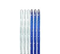 Kit de 6 extensiones de cabello con oropel de 48 pulgadas, 1200 hebras, 12 colores, brillante y con brillo.