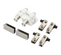 Kit de 6 imanes de puerta, cierres magnéticos para puerta de gabinete, cierre magnético invisible para puerta de gabinete de vidrio, prensa ABS de acero inoxidable para abrir para puerta individual (A