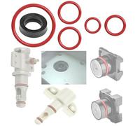 Kit de 6 juntas de mantenimiento de la válvula de compuerta de combustible para tanque de agua para máquina de café de repuesto compatible con Philips SAECO SPIDEM KRUPS GAGGIA BOSCH MIELE SOLIS KONIG