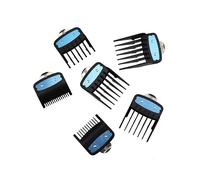 Kit de 6 peines guía de corte con protector de corte para cortadora de pelo WAHL Barber - Negro ~28295