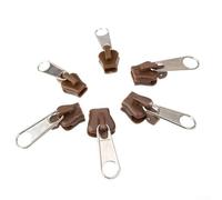 Kit de 6 piezas de repuesto para cremallera para fijación rápida en varios artículos (café)