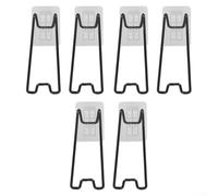 Kit de 6 soportes de marco autotransparentes para marcos de fotos de 15 a 26 cm con combinación de plástico de hierro, diseñados para una instalación rápida y una sujeción estable (juego de 6 piezas)