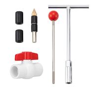 Kit de 6 tapones para tuberías de 3/4", agujas termofusibles para tapones de agua de 3/4" con 2 anillos de goma y 1 válvula de bola PPR. Reparación rápida de tuberías. Herramienta de plomería