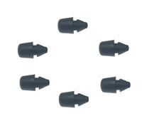 Kit de 6 topes Generico para cubrir maletero/puerta lateral motor Vespa Negro