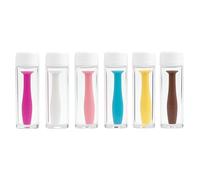 Kit de 6 ventosas para lentes blandas: extracción e inserción de silicona seguras, compatible con lentes diarias y mensuales, ideal para viajes y uso diario