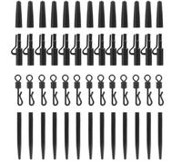 Kit De 60 Piezas para La Pesca De Carpas - Clips De Plomo, Manguitos Anti-Enredos, Giratorios De Cambio RáPido Y Ganchos De Goma, Accesorios Completos para Principiantes Y Pescadores Experimentados