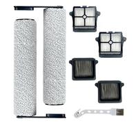Kit de 7 filtros de cepillo de rodillo compatible con aspiradora inalámbrica para Tineco Floor S7 Pro, 2 cepillos de rodillo, 4 filtros HEPA, 1 cepillo de limpieza