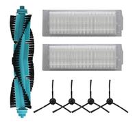 Kit de 7 filtros de cepillo lateral principal compatible con Cecotec para aspiradora robot CONGA 11090, 1 cepillo de rodillo principal, 2 filtros, 4 cepillos laterales