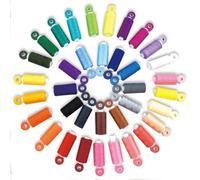 Kit de 72 bobinas de hilos de coser, 36 carretes de colores de 360 yardas por hilo de poliéster, bobina preenrollada de 36 colores con funda para coser a máquina a mano