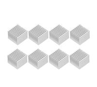 Kit de 8 aletas de enfriamiento de aluminio para disipador térmico, radiador para módulo de potencia de CPU, disipador anodizado de 40 x 40 x 30 mm con gran superficie de contacto (Sin adhesivo)