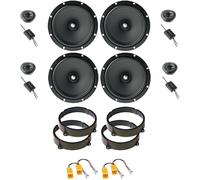 Kit de 8 altavoces FOCAL ASE 165 para Alfa 147/159 de 165 mm con 2 soportes delanteros, 2 traseros y 4 conectores