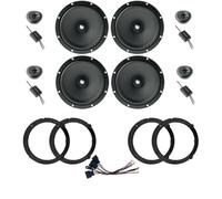 Kit de 8 Altavoces Focal ASE 165 para VW Golf IV de 165 mm con 2 Soportes Delanteros, 2 Traseros y 4 Conectores