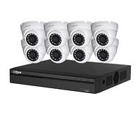 Kit de 8 cámaras domo de 5 Mpx de vídeo de vigilancia DAHUA
