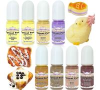 Kit de 8 colores para hacer moldes blandos Taba con pasta de pigmento de silicona líquida, cremoso y opaco
