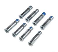 Kit de 8 ejes de patines en línea de metal para ruedas de 34 mm y 38 mm, accesorios funcionales para accesorios de patinaje (6 x 34 mm)