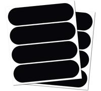 Kit de 8 Pegatinas Retro Reflectantes, Pegatina Casco Moto Reflectantes Adhesivo Universal Retro Reflectante, Adhesivos para Coches Casco Moto Seguridad Alta Visibilidad Nocturna Adherencia (Negro)