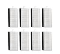 Kit de 8 piezas de repuesto para aspiradora Cecotec Conga 1099 Connected y 1990 Connected Robot Aspiradoras - Plástico, filtro lavable, fácil instalación