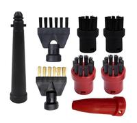 Kit de 8 piezas para cepillos y boquillas de limpieza a vapor de la serie Karcher para eliminar y limpiar eficazmente la suciedad