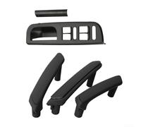 Kit de 8 piezas para manija de puerta interior para Passat para B5 1998-2005, construcción ABS que se adapta a posiciones de manija de fábrica sin modificación (negro)