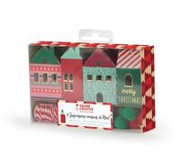 Kit de 8 suspensiones de casa de Navidad