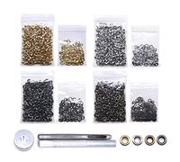 Kit de 800 ojales Gronmets con kit de herramientas de instalación de 3 piezas, 4 colores (100# interior de 3 mm)