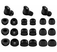 Kit de 9 pares de puntas de oído compatible con Beats Studio Buds, doble brida de silicona y puntas de espuma viscoelástica, repuesto S/M/L, ajuste en las orejetas para Beat Studio Buds, color negro