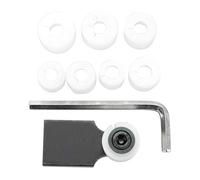 Kit de Abrazadera de Ajuste de Anillos Premium para Joyería con Engaste de Piedras de Diamante, con 7 Troqueles Redondos y Llave Hexagonal, Herramienta de Procesamiento de