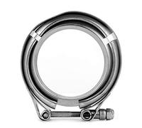 Kit de Abrazadera de Escape, 2.75 Pulgadas Turbo Tubo de Escape Tubo de Acero Inoxidable Abrazadera de Banda en V Kit de Brida de 2 Piezas para Tubos de Escape de Rendimiento Tubo de Bajada