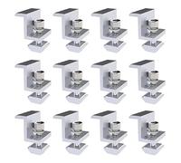 Kit de abrazadera de extremo de soporte de panel solar, soportes de abrazadera de borde de panel solar, fijación de panel solar para panel solar, para altura de módulo de 30-45 mm (12PCS 30MM)
