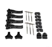 Kit de abrazadera de repuesto para cubierta de camioneta compatible con cubiertas de triple y cuádruple para Ford con mecanismo de bloqueo fiable