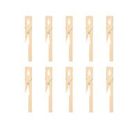 Kit de abrazaderas de tubo de ensayo de bambú de 10 piezas, pinzas de soporte de tubo de ensayo de madera, herramienta de experimento de laboratorio para tubo de ensayo de 10-20 mm de diámetro