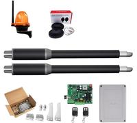 Kit de abridor automático de puerta oscilante de doble brazo de 200 kg, actuador de motor eléctrico, operador de puerta corredera para entrada