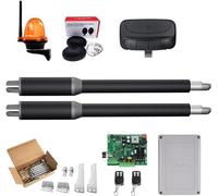 Kit de abridor automático de puerta oscilante de doble brazo de 200 kg, actuador de motor eléctrico, operador de puerta corredera para entrada