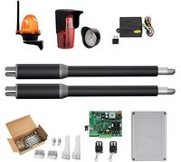Kit de abridor automático de puerta oscilante de doble brazo de 200 kg, actuador de motor eléctrico, operador de puerta corredera para entrada