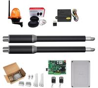 Kit de abridor automático de puerta oscilante de doble brazo de 200 kg, actuador de motor eléctrico, operador de puerta corredera para entrada