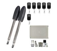 Kit de abridor puerta oscilante eléctrico automático 400KG, actuador Motor operador, Control remoto múltiple opcional for entrada Kit de automatización de portones(6 remote)