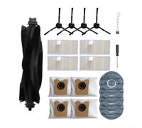Kit de accesorios de 19 piezas para aspiradora robot Eufy para Omni C20 con cepillo principal, 4 bolsas de polvo, 4 filtros Hepa, 4 cepillos laterales y herramientas de limpieza para el mantenimiento
