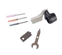 Kit de accesorios de afilado de motosierra diseñado para integración de amoladora eléctrica, accesorios de metal y guía de ángulo para resultados repetibles