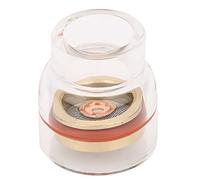 Kit de accesorios de antorcha de soldadura, pinza de protección de fluido de guía de filtro con cubierta de vidrio transparente, anillo de silicona blanca, para pistolas de soldadura(2.4MM)