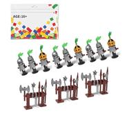 Kit de accesorios de armas, 156 piezas de armaduras medievales de caballeros y soldados, juego de bloques de construcción de partículas pequeñas, compatible con las principales marcas de armas