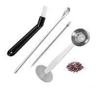 Kit de accesorios de café portátil, herramientas compactas de acero inoxidable para preparaciones perfectamente medidas en cualquier momento y en cualquier lugar