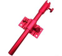 Kit de accesorios de caja de pesca de tres piezas con soporte para caña, soporte para peces y bandeja de cebo con componentes ajustables para arreglos personalizados (rojo)