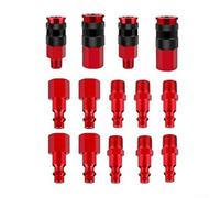 Kit de accesorios de compresor de aire de 14 piezas con conectores rápidos de 1/4 pulgadas para herramientas neumáticas, acopladores de aluminio compatibles con mangueras de aire estándar